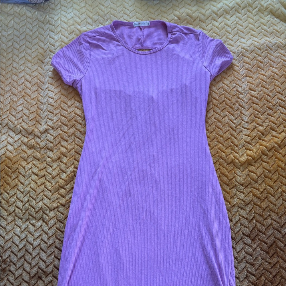 Heart Hips Lavender Ribbed Top